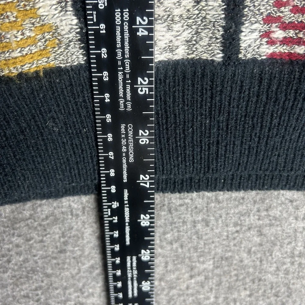 Vintage 80s Santana Sweater Mens Medium‎ Multicolor Textured Abstract Geometric
